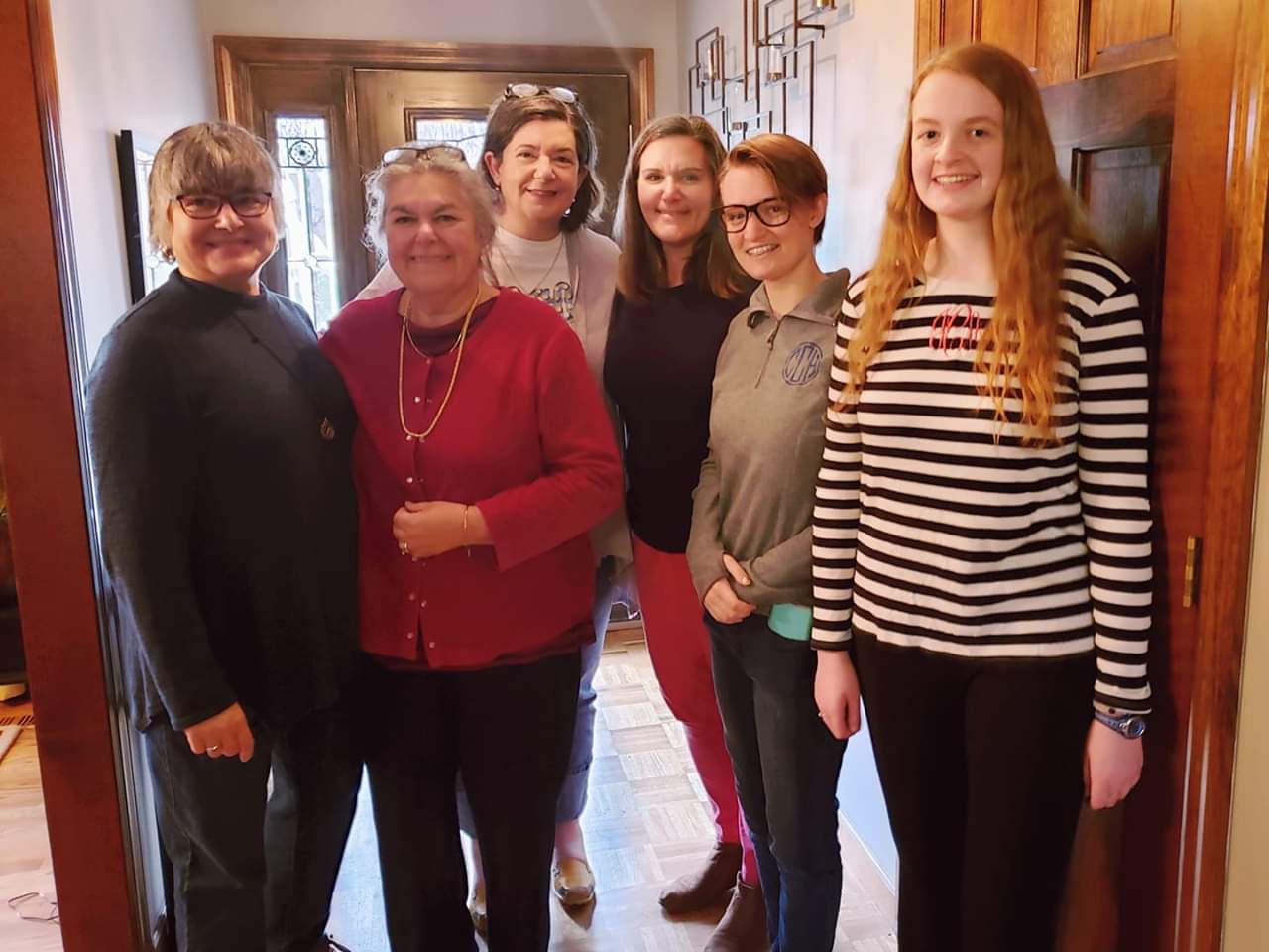 2019-04-13 Amys 70th 3 generations of sisters.jpg